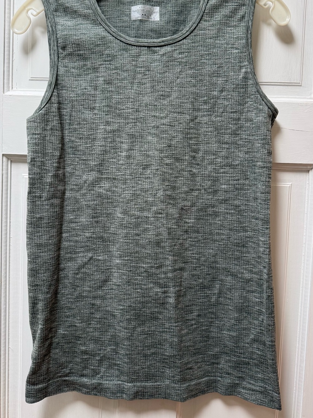 Athleta Olive Heather Ribbed Tank Top